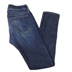 Frame Denim Woman size 28 High Rise L'Homme Blue Dark Skinny Denim Jeans